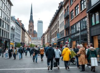 Düsseldorf erlebt einen bemerkenswerten Anstieg der kulturellen Vielfalt Düsseldorf is experiencing a remarkable increase in cultural diversity.