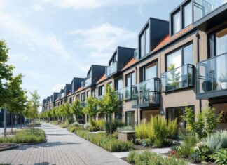 Düsseldorf erlebt einen Boom bei nachhaltigen Wohnlösungen Düsseldorf is experiencing a boom in sustainable housing solutions.