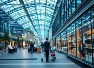 Düsseldorf erlebt einen Boom im E-Commerce-Sektor Düsseldorf is experiencing a boom in the e-commerce sector.