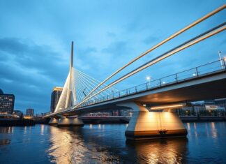 Düsseldorf erlebt einen historischen Tag: Neue Brücke verbindet die Stadt Düsseldorf is experiencing a historic day: a new bridge connects the city
