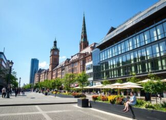 Düsseldorf erlebt einen Sommer der Kultur und des Fortschritts Düsseldorf is experiencing a summer of culture and progress.