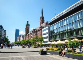 Düsseldorf erlebt einen Sommer der Kultur und des Fortschritts Düsseldorf is experiencing a summer of culture and progress.