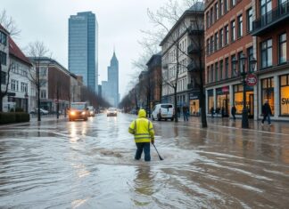 Düsseldorf erlebt historische Flut: Auswirkungen und Hilfsmaßnahmen Düsseldorf experiences historic flood: impacts and relief measures