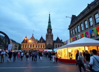 Düsseldorf feiert erfolgreiches Kulturfestival mit internationaler Beteiligung Düsseldorf celebrates a successful cultural festival with international participation.