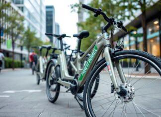 Düsseldorf setzt auf nachhaltige Mobilität: Elektrofahrräder im Trend Düsseldorf is betting on sustainable mobility: electric bicycles are on trend.