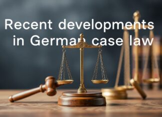 Neue Entwicklungen in der deutschen Rechtsprechung: Ein Überblick Recent developments in German case law: An overview