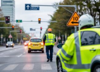 Neue Verkehrssicherheitsinitiative in Düsseldorf gestartet New traffic safety initiative launched in Düsseldorf