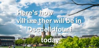 So wird das Wetter in Düsseldorf heute: Aktuelle Prognose Here's how the weather will be in Düsseldorf today: Current forecast